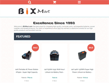 Tablet Screenshot of bixmart.com